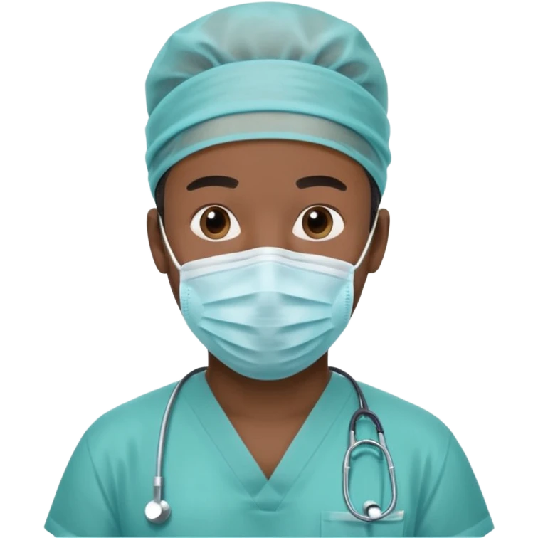 Black male surgeon emoji