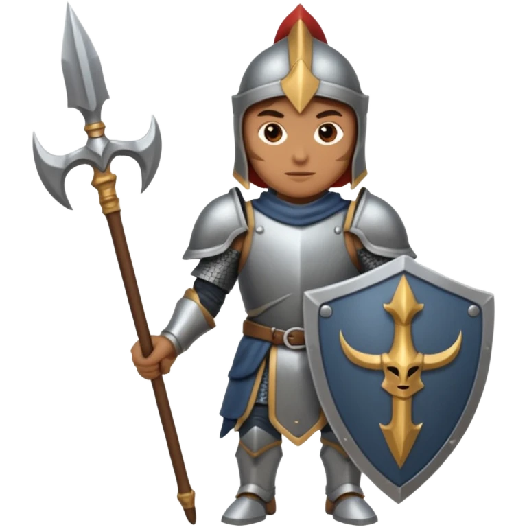 War + armor + halberd emoji