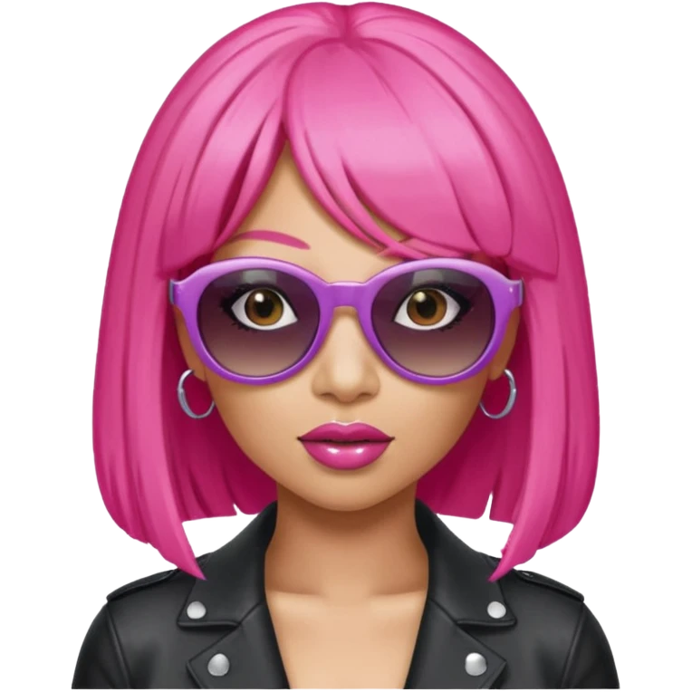 Nicki Minaj wear sunglasses emoji