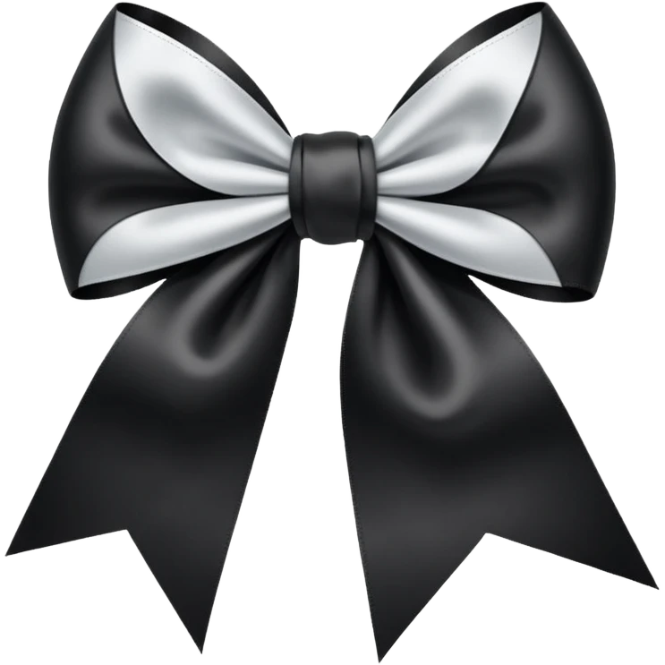 Black ribbon bow emoji  emoji