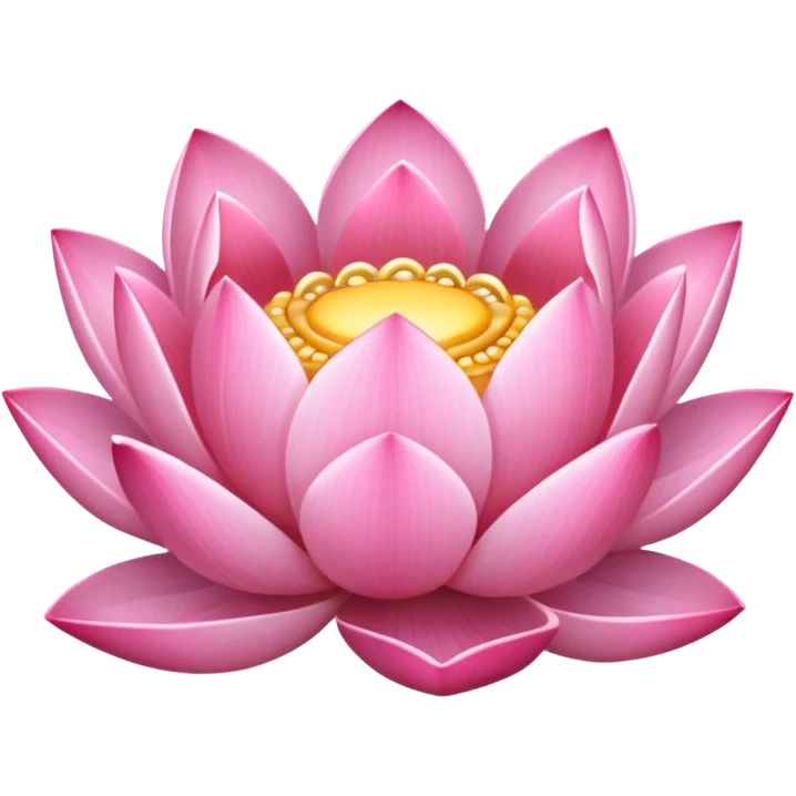 Pink lotus emoji