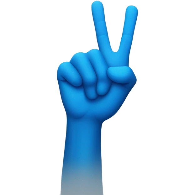 blue hand handshake  emoji
