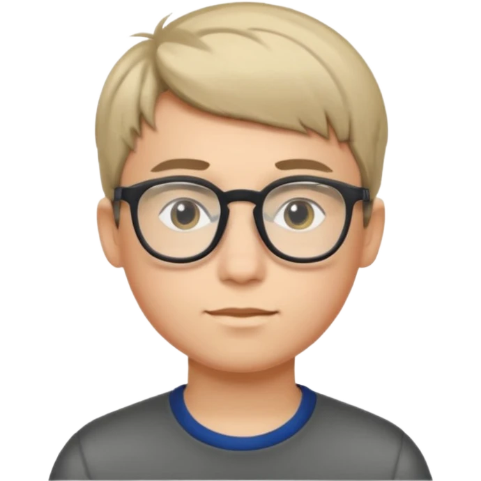 boy with hair style glasses on head  emoji