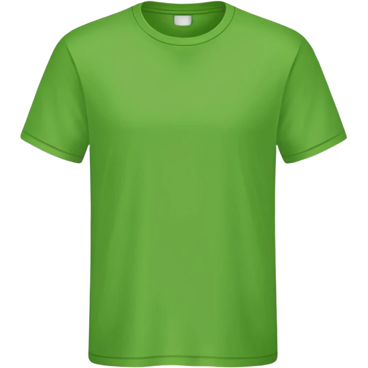 green t-shirt, simple, clear emoji