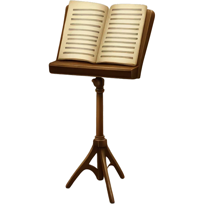 vintage music stand emoji