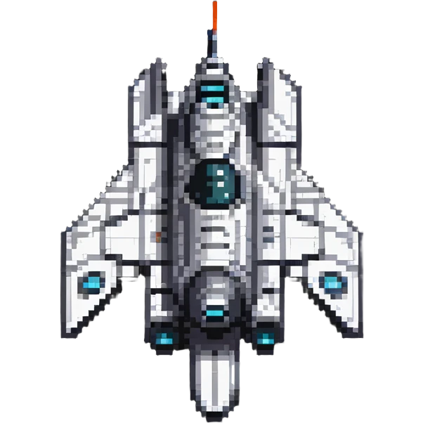 futuristic space cruiser, top-down view emoji