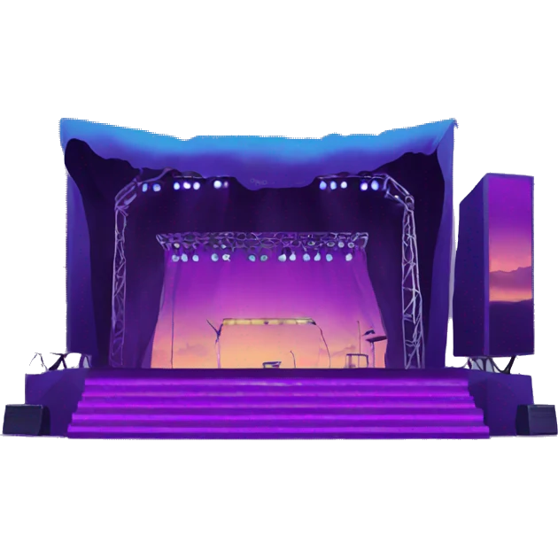 electronic music festival stage emoji
