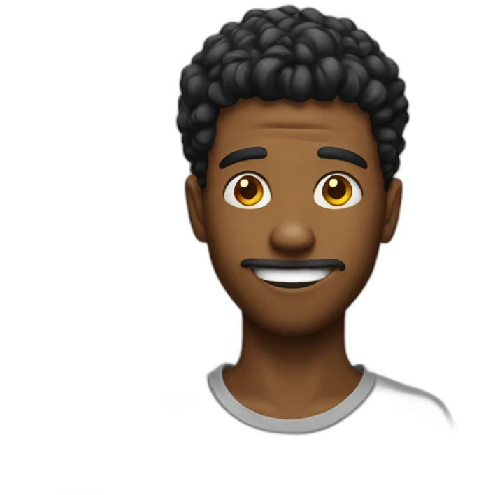 Young men crazy emoji