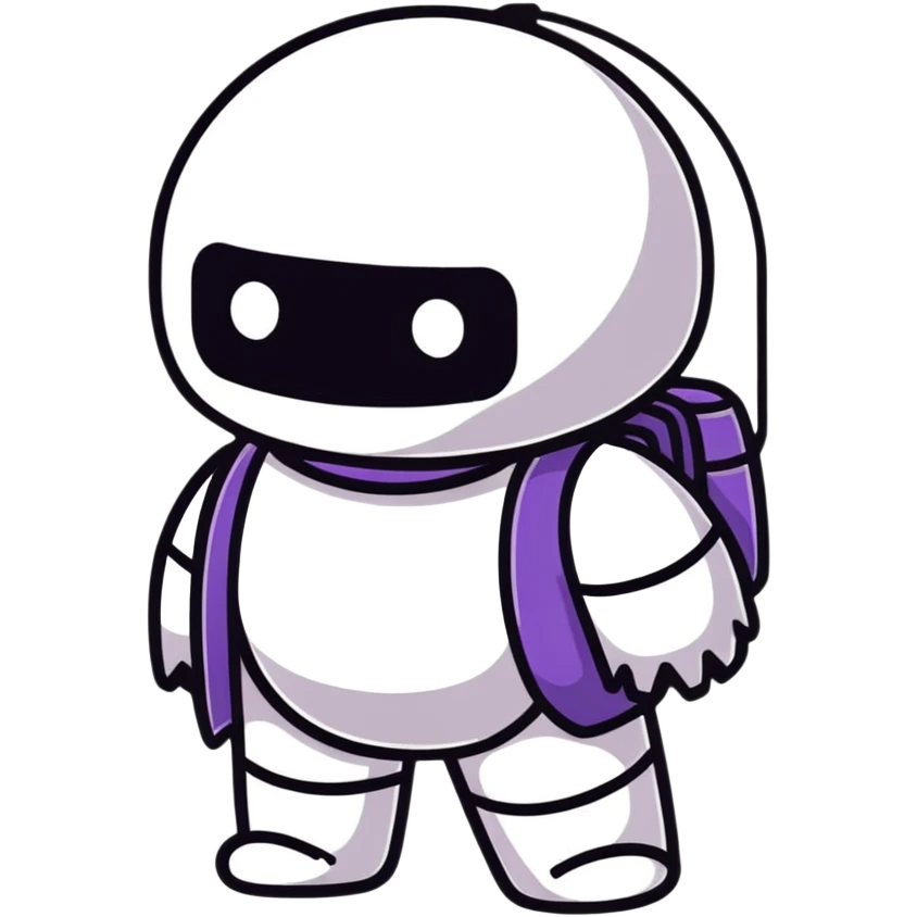 Among Us imposter character looking suspicious emoji