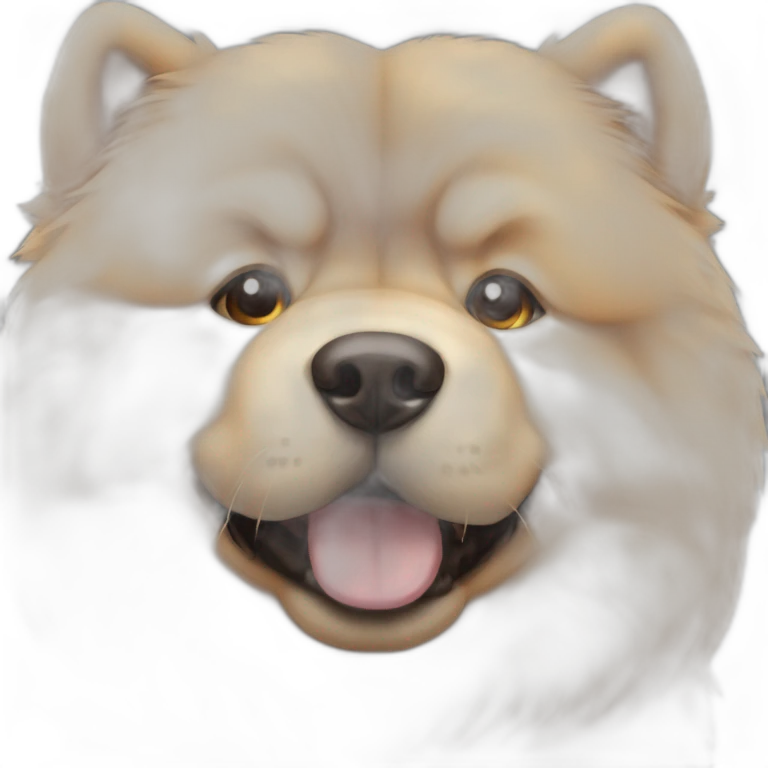 Chowchow face emoji