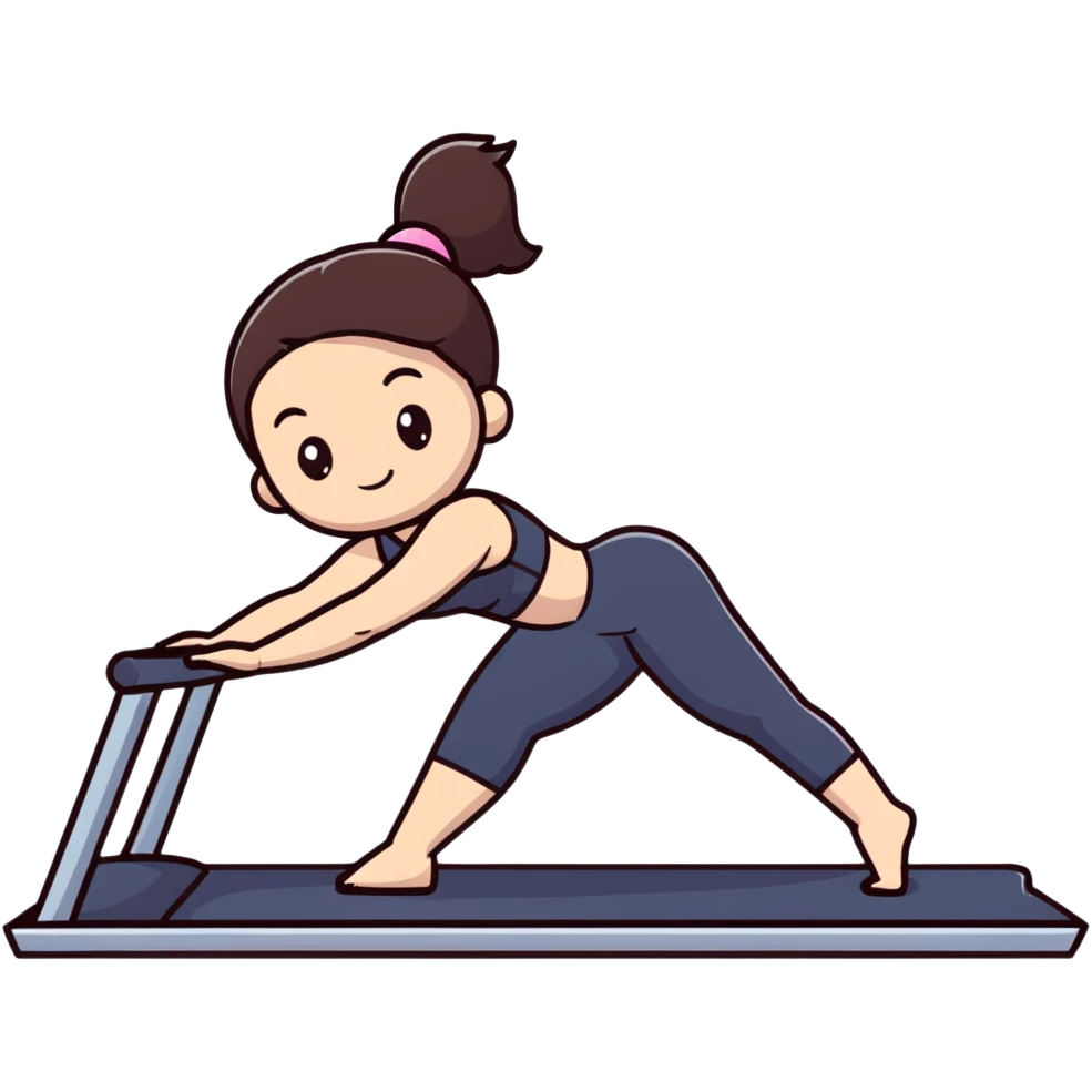Pilates brunette girl  emoji
