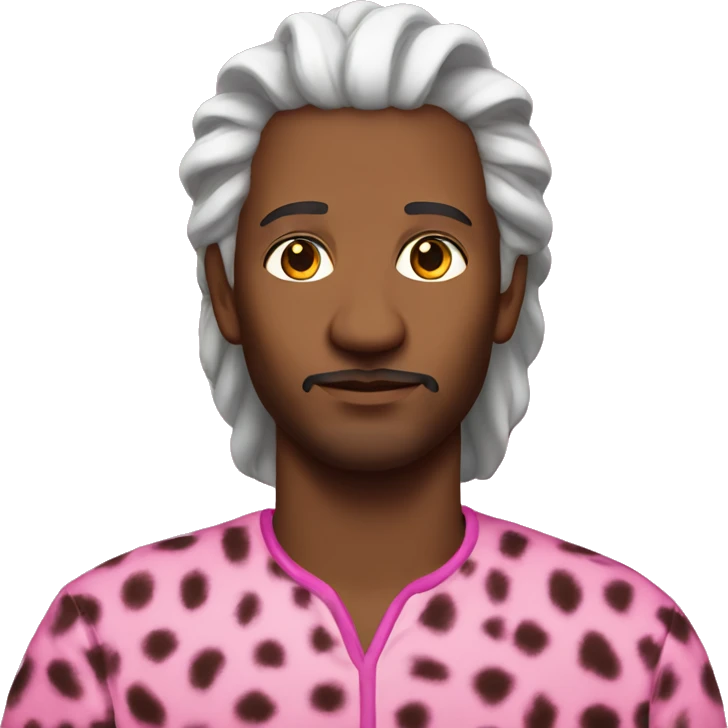 A prophet wearing pink cheetah  emoji