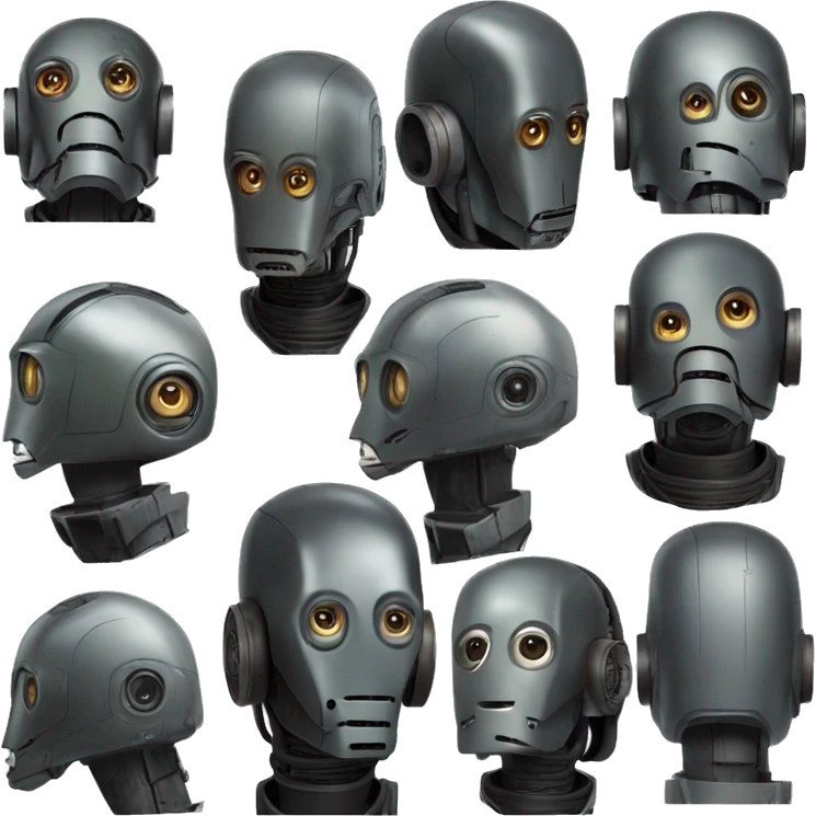 Head of the K2SO Droid From Star Wars Rogue One emoji