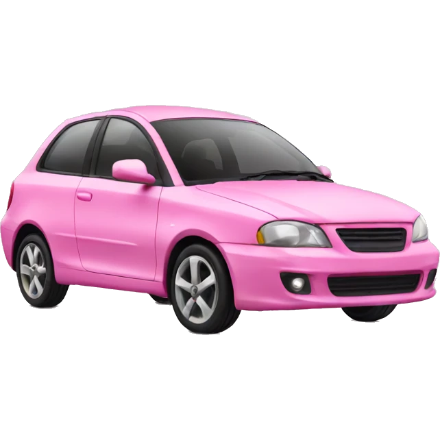 Pink car emoji