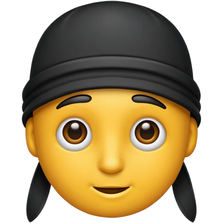 Siyah şapka emoji