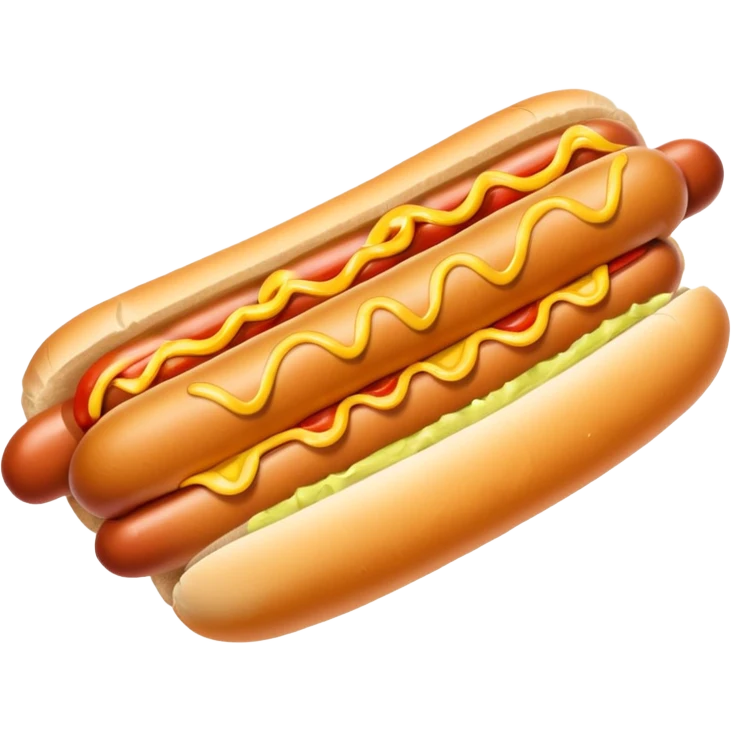 Hot dog emoji