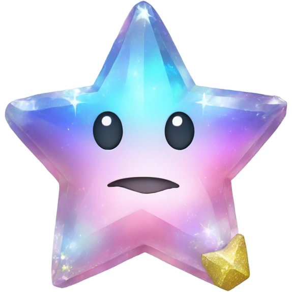 opal crystal shaped like star sparkle emoji  emoji
