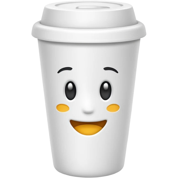 takeaway cup, no face emoji