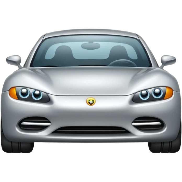 A car up view car front to display up car back to display bottom emoji