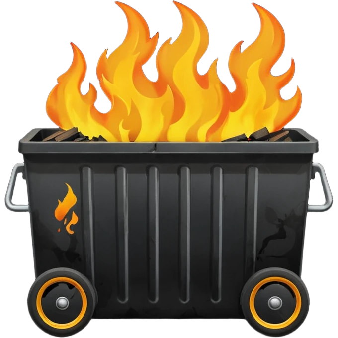 Dumpster fire emoji