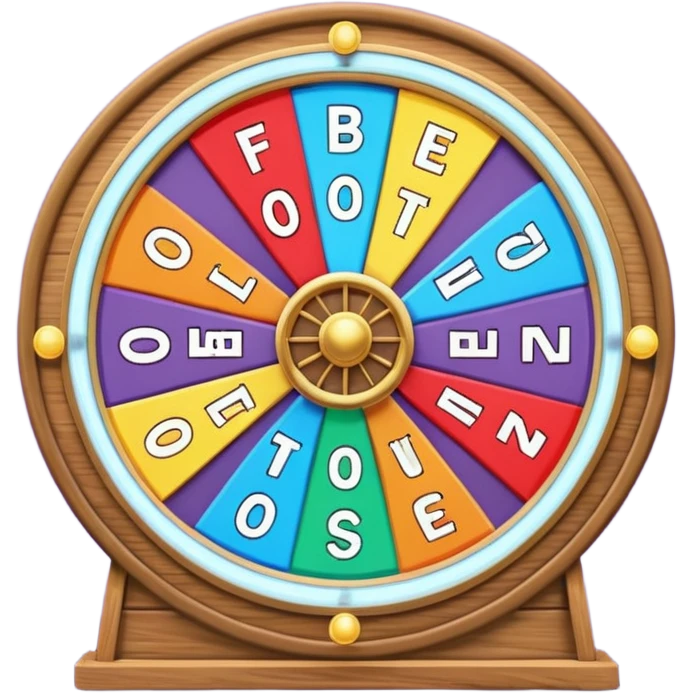   wheel of fortune letter board emoji