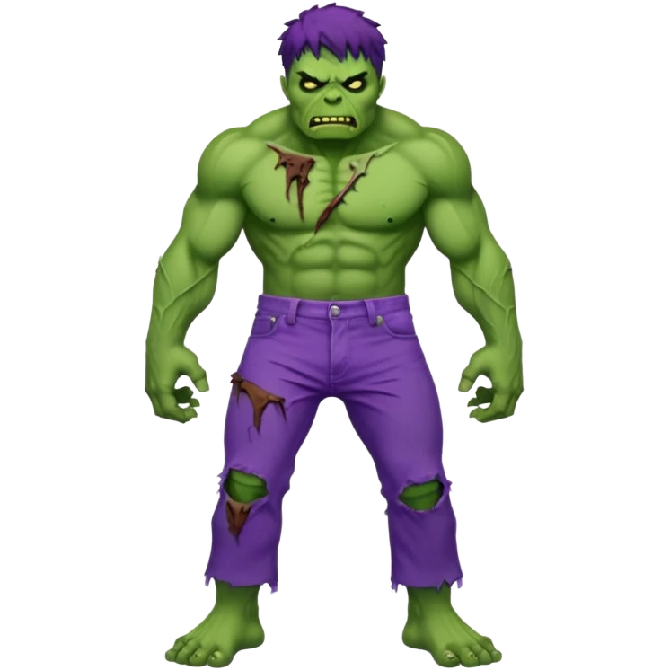 Zombie hulk emoji