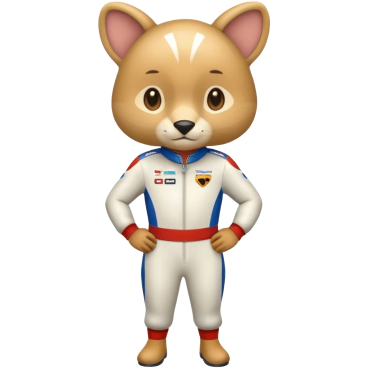 Animal in racing suit  emoji