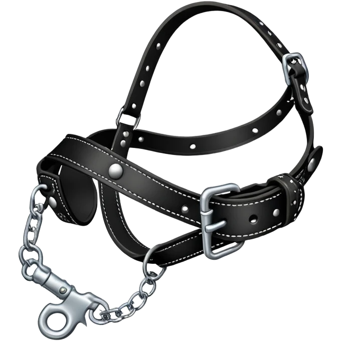 muzzle with leash emoji