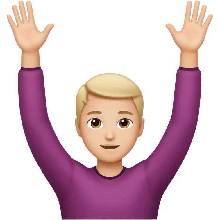 Arms up to the side emoji