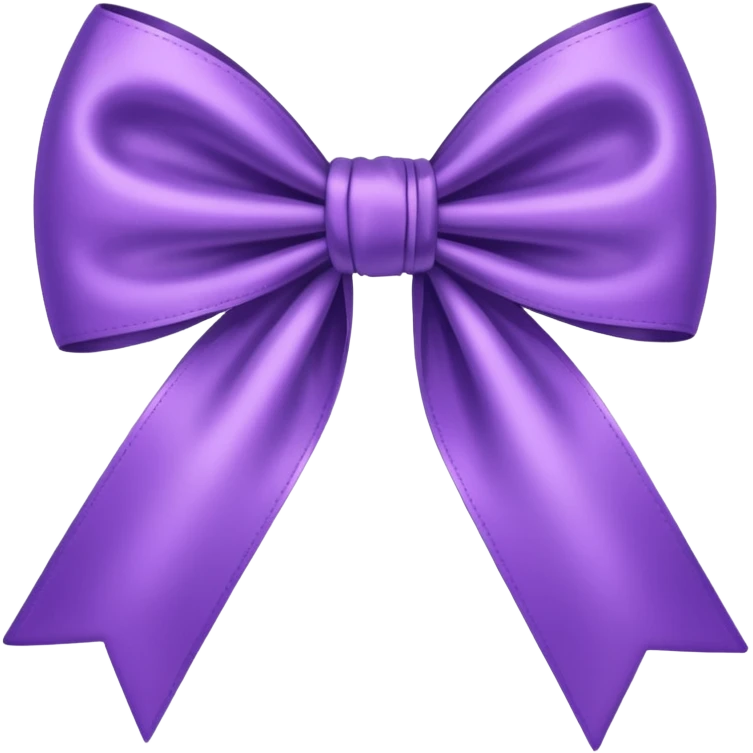 Purple bow emoji emoji