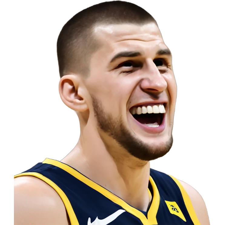 Nikola Jokic laughing evilly emoji