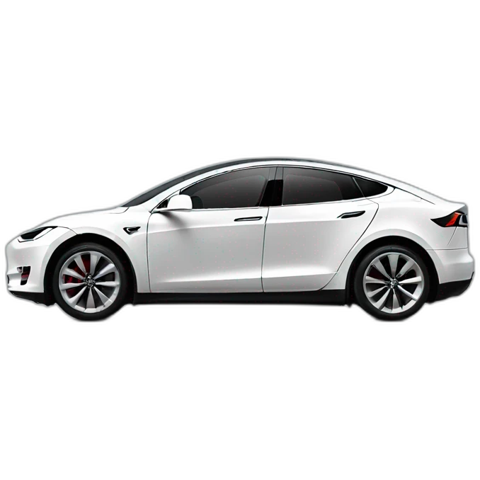 Tesla car crossed out emoji