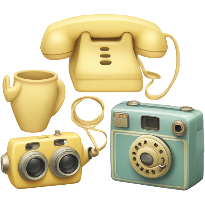 Vintage yellow pastel  emoji