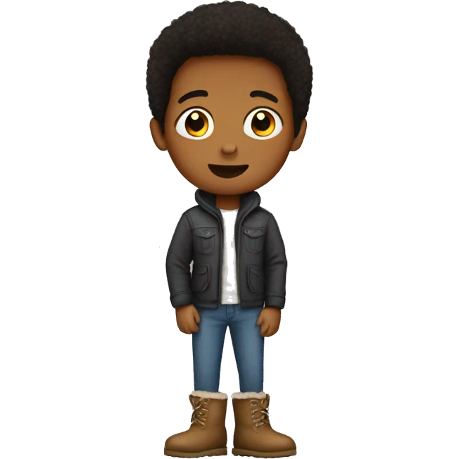 boy wearing uggs emoji