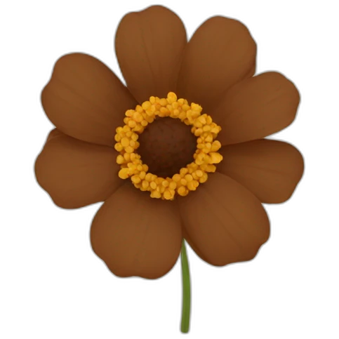brown flower emoji