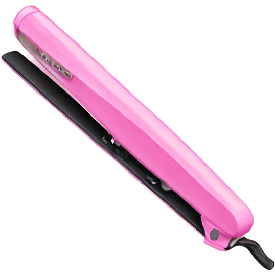 Pink straightener emoji