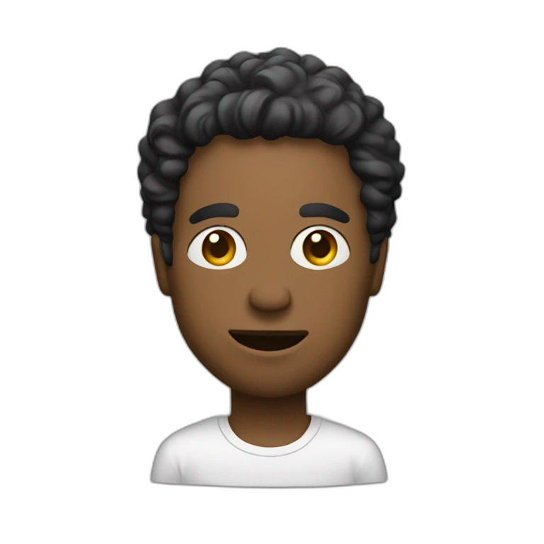 Man vabing music emoji