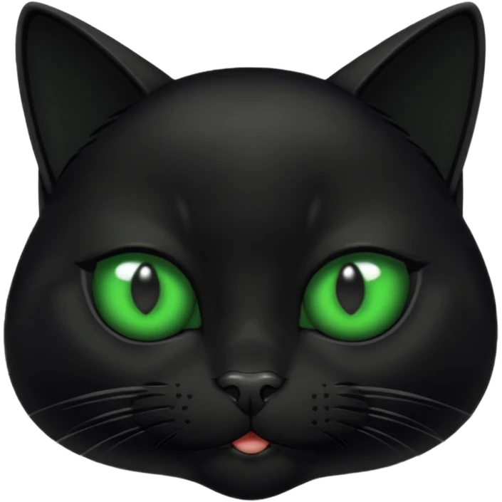 A black cat doing a bombastic side eye emoji