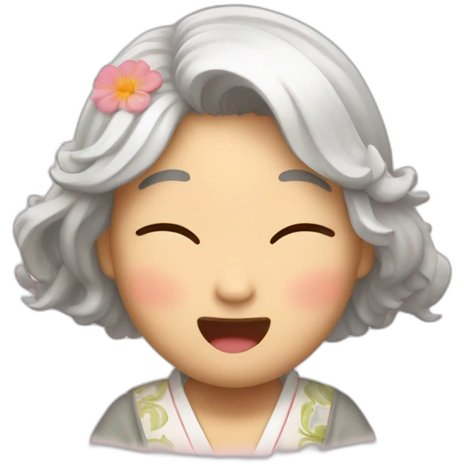 Japonesa chorando emoji