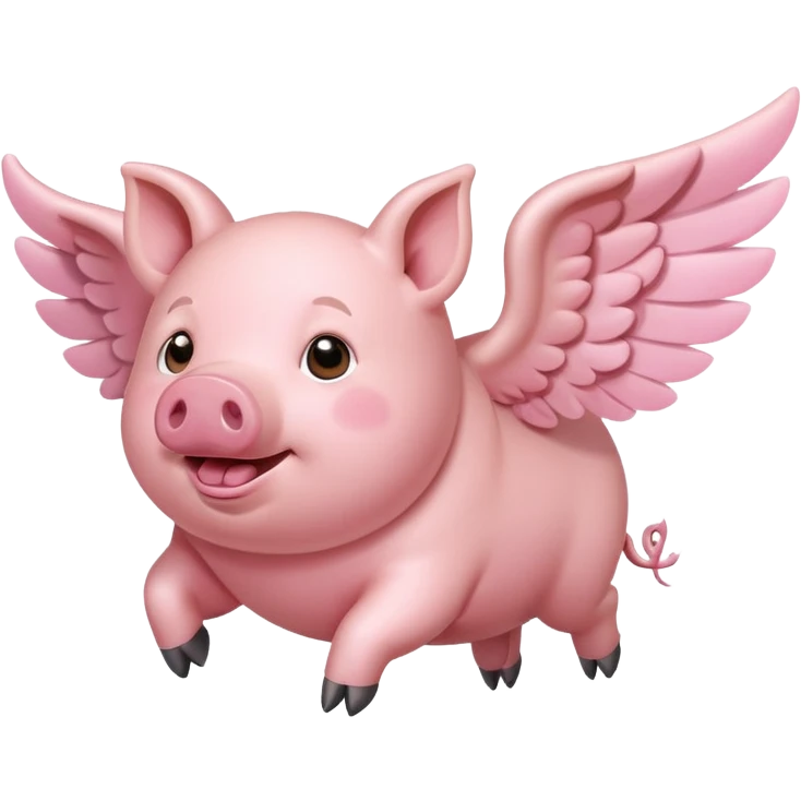 Flying pig emoji