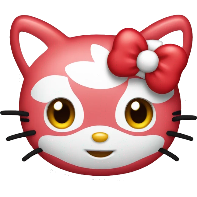 Hello kitty red emoji