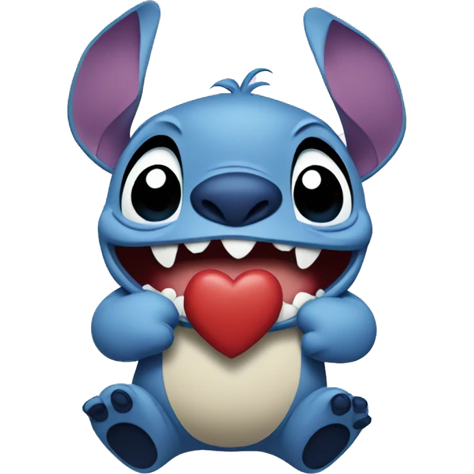 Stitch Disney Valentine’s Day emoji