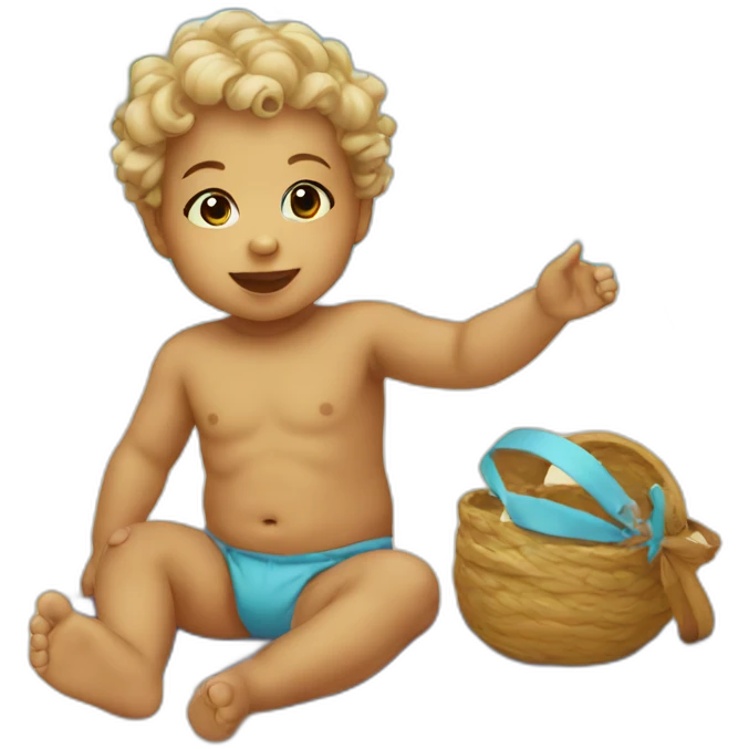 Baby in beach emoji