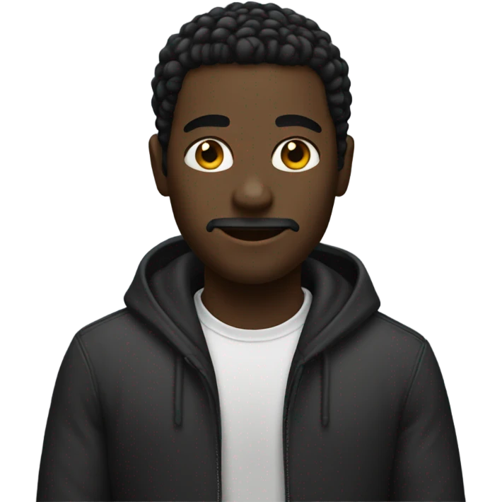 Black hait emoji