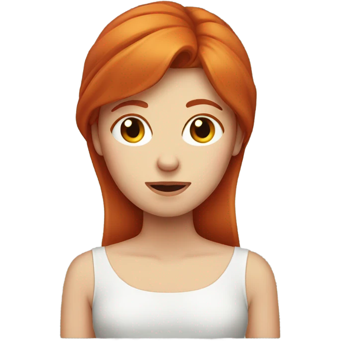 Redhead face palming emoji