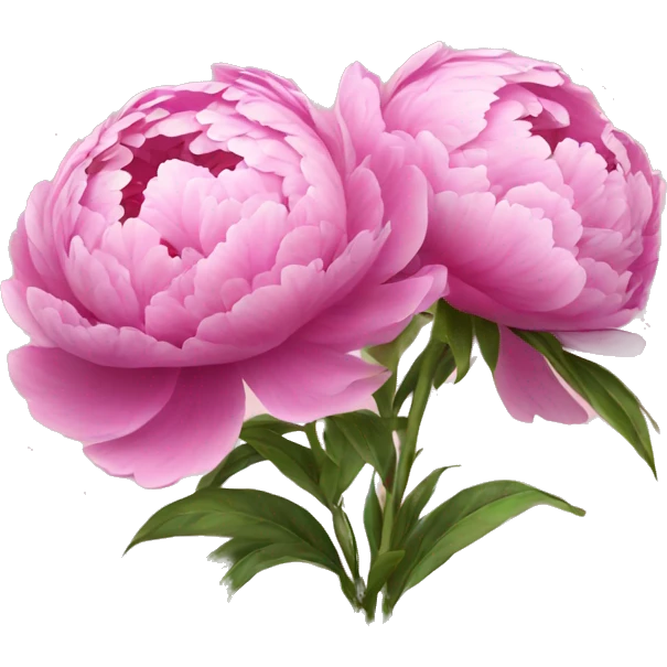 peonies flowers emoji