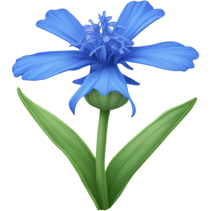 blue flower emoji