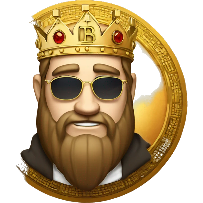 bitcoin king, bitcoin logo emoji