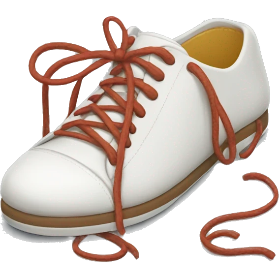 Shoes with laces untied emoji