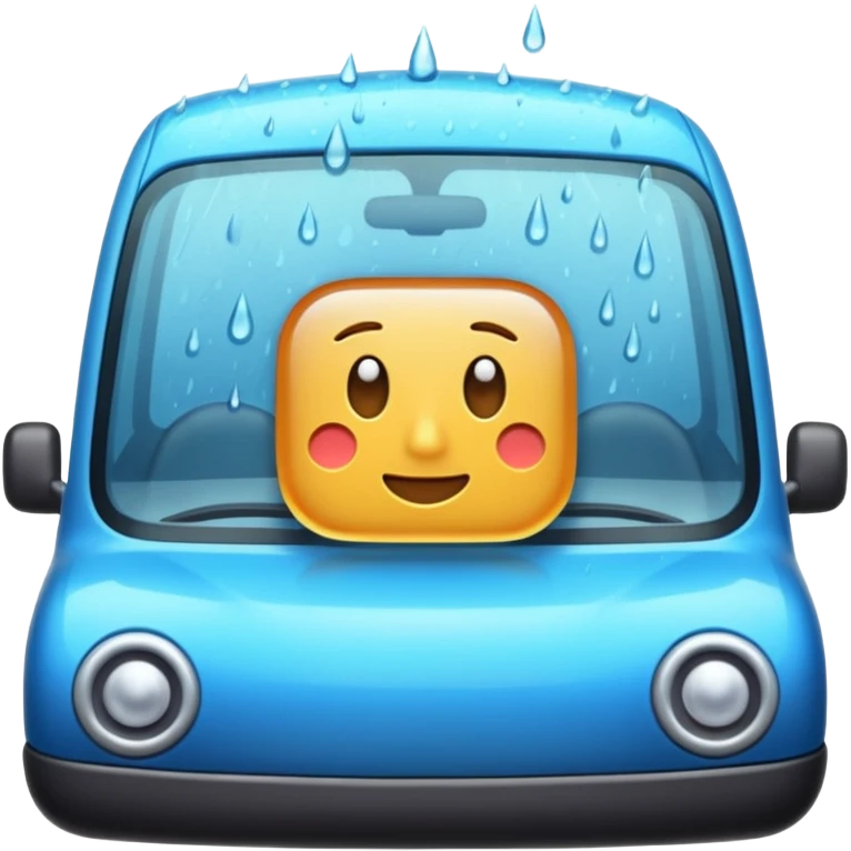 windshield wiper in rain emoji